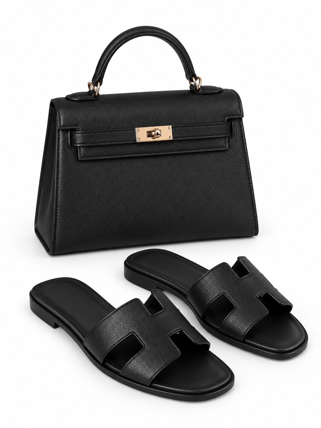 Women’s Matching Handbag & Flat Set