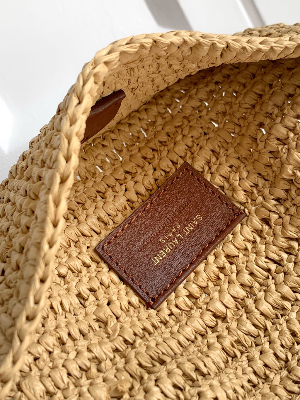 Luxury Woven Raffia Leather Tote Set