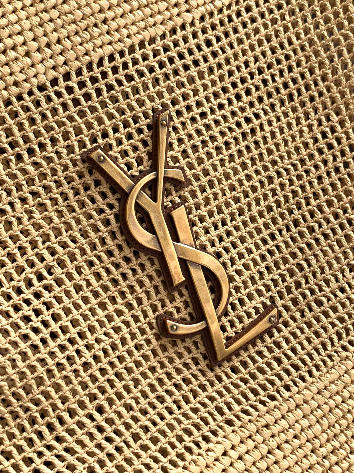 Luxury Woven Raffia Leather Tote Set