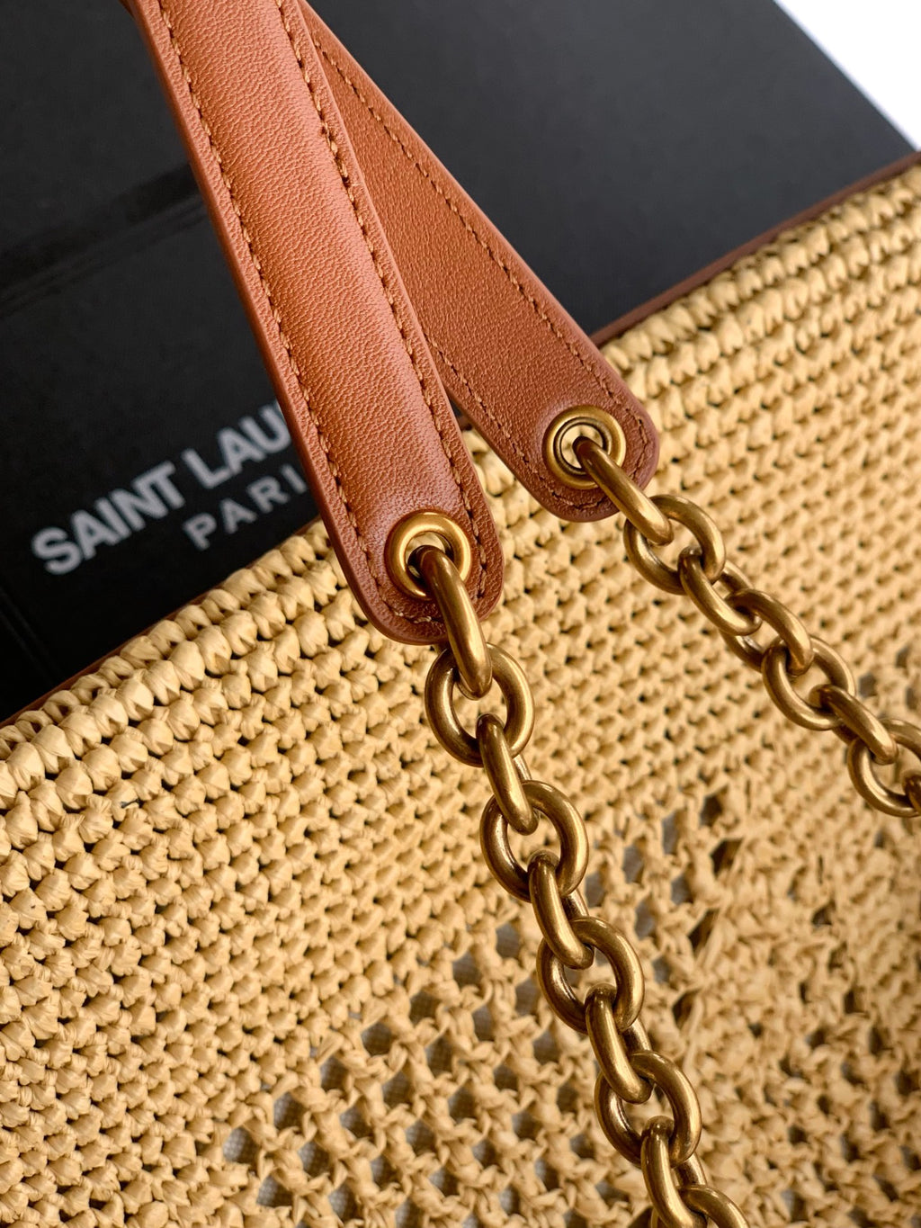 Luxury Woven Raffia Leather Shoulder Bag