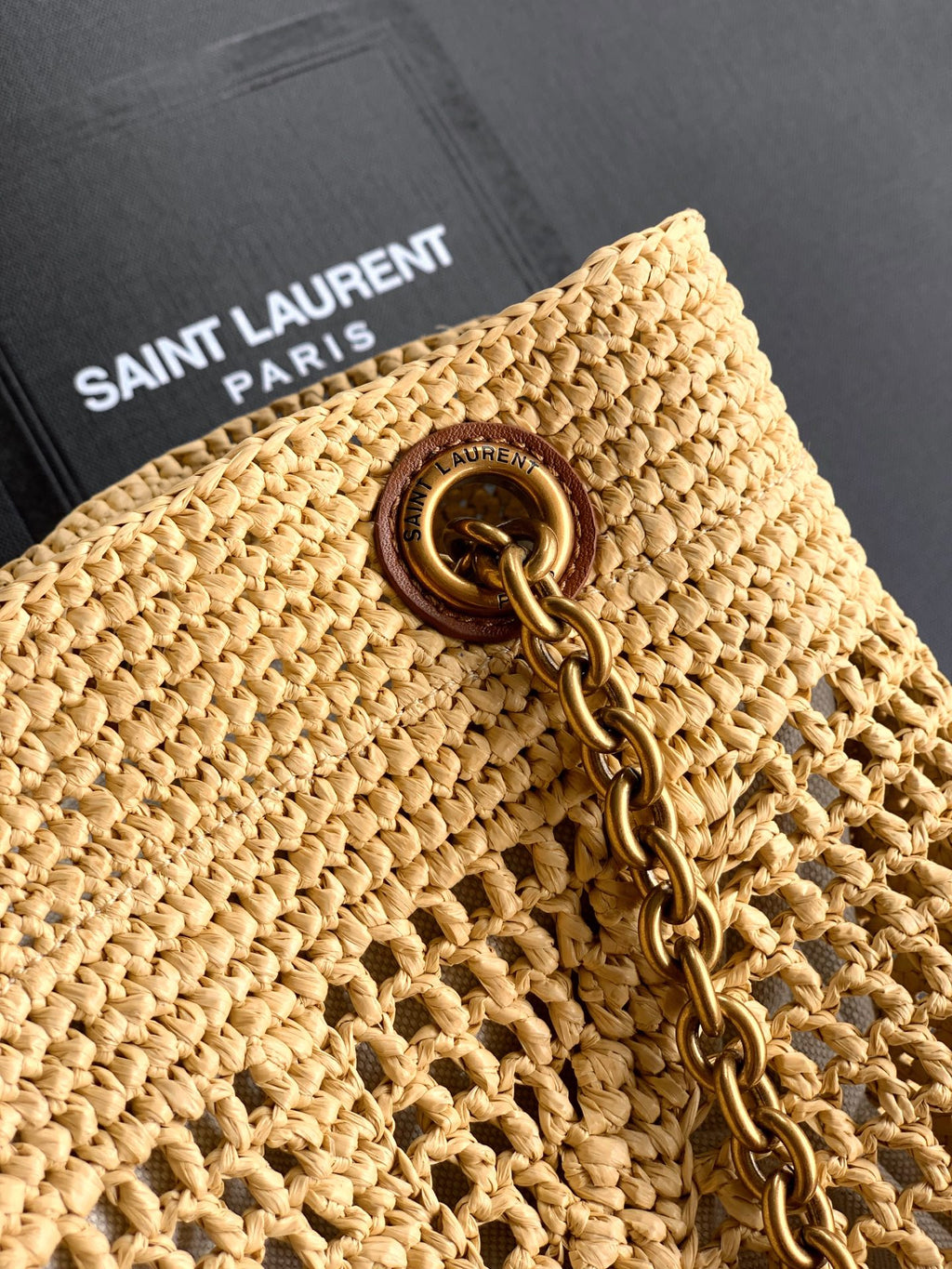 Luxury Woven Raffia Leather Shoulder Bag